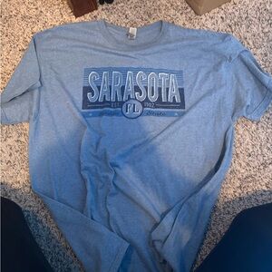 Gildan Light Blue Graphic T-Shirt